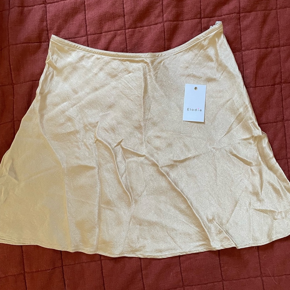 Elodie Satin Mini Skirt